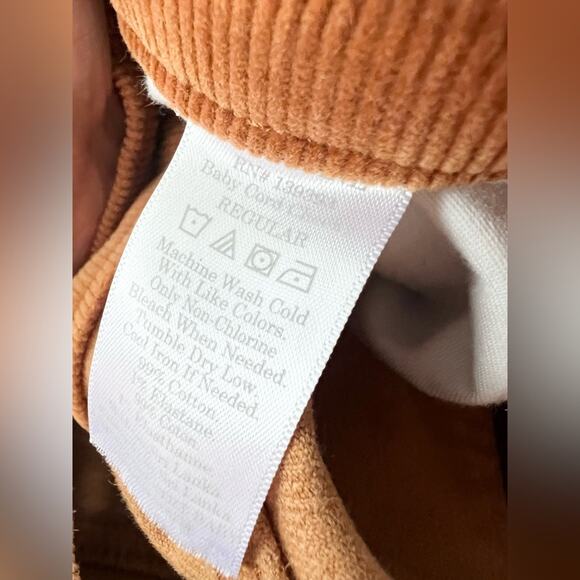 EVERLANE Baby Cord Cheeky brown Corduroy Pants straight leg neutral acorn fall - Picture 6 of 10